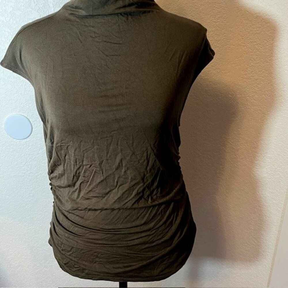 Calvin Klein Olive Green Cap Sleeve Top- Size M